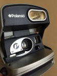 Black Polaroid camera